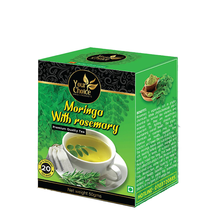 Moringa With Rosemary Hybrid Tea (Moringa Oleifera) Herbal Drink