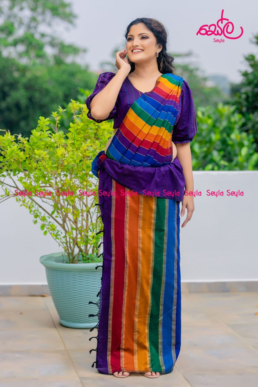 MULTICOLORED HANDLOOM SAREE