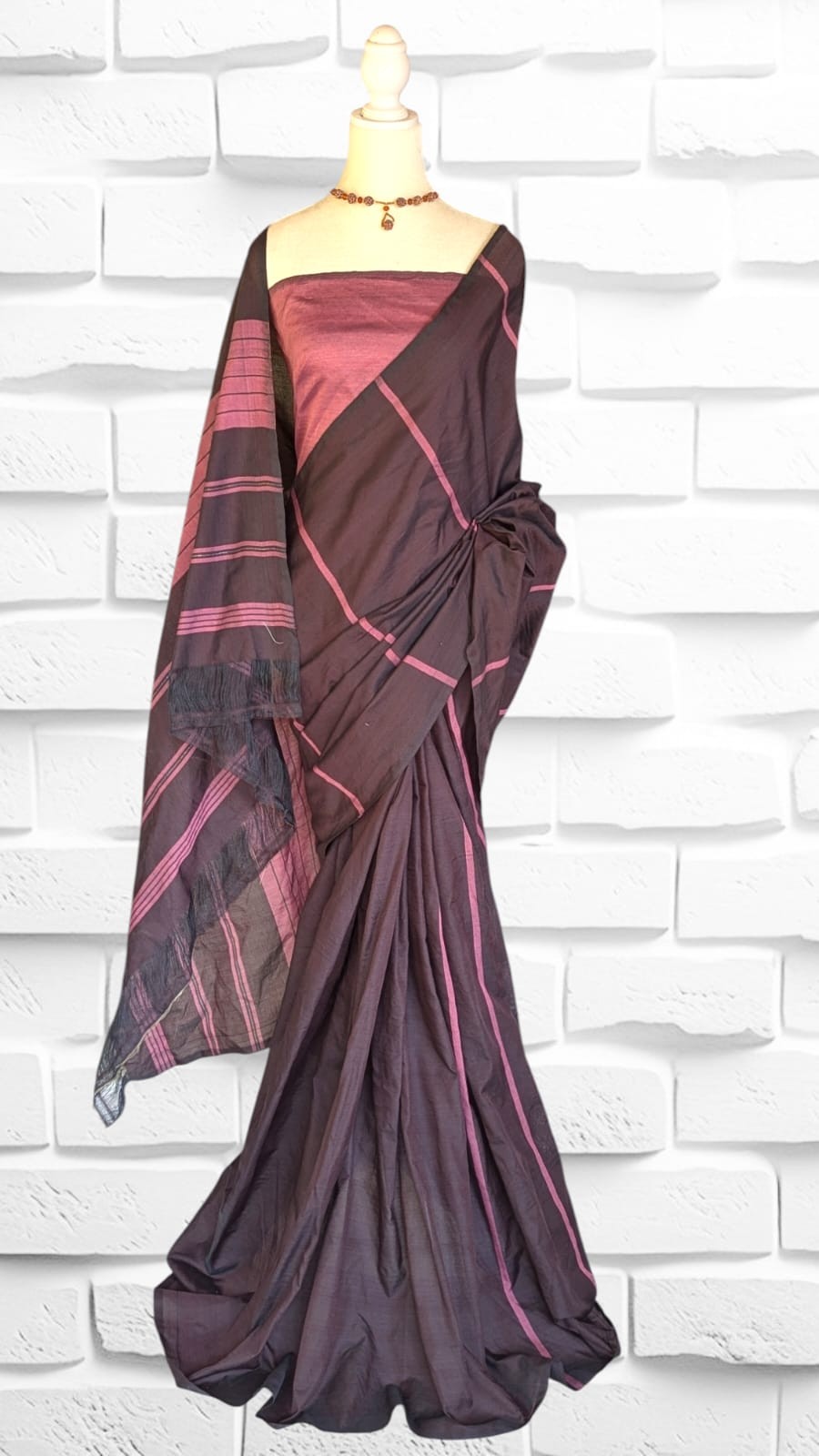 Cotton Polyester Mixed Handloom Saree
