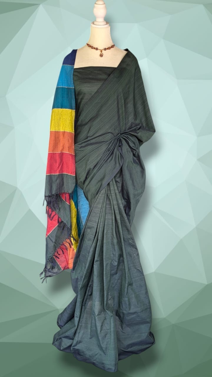 Cotton Polyester Mixed Handloom Saree
