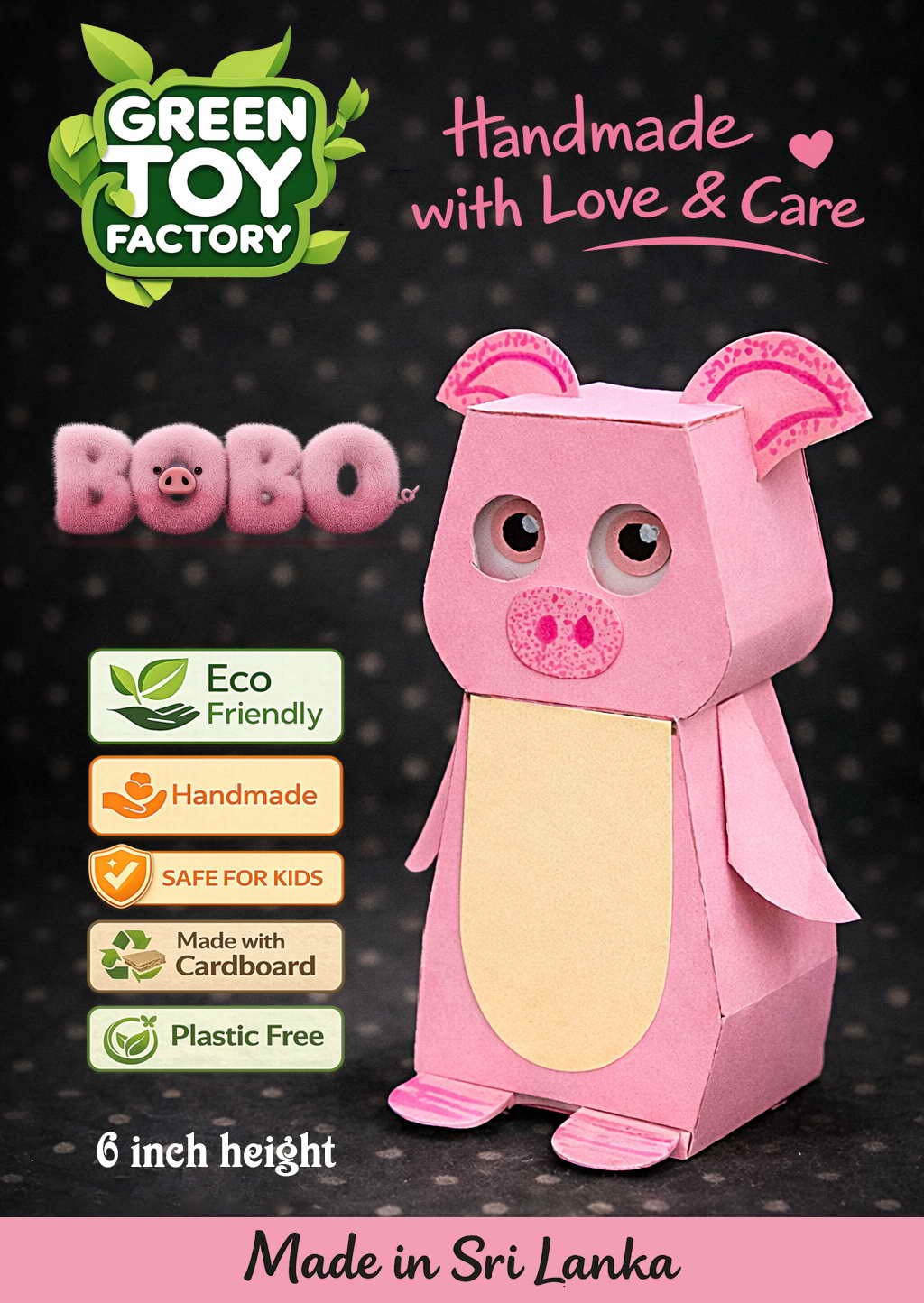Eco Friendly Toy - Pig