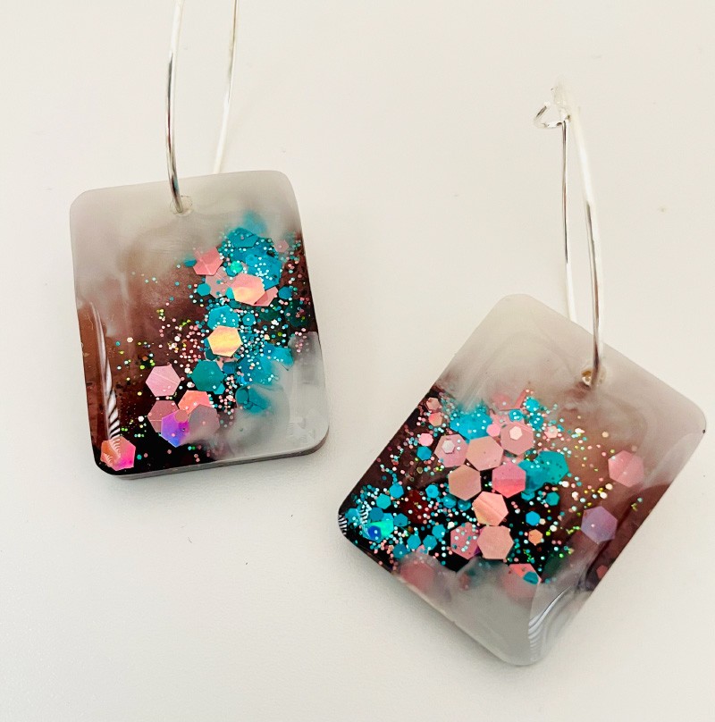 Confetti Sparkle Drop Earring