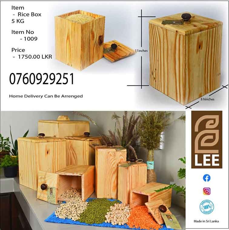 Wooden Rice Box - 5kg