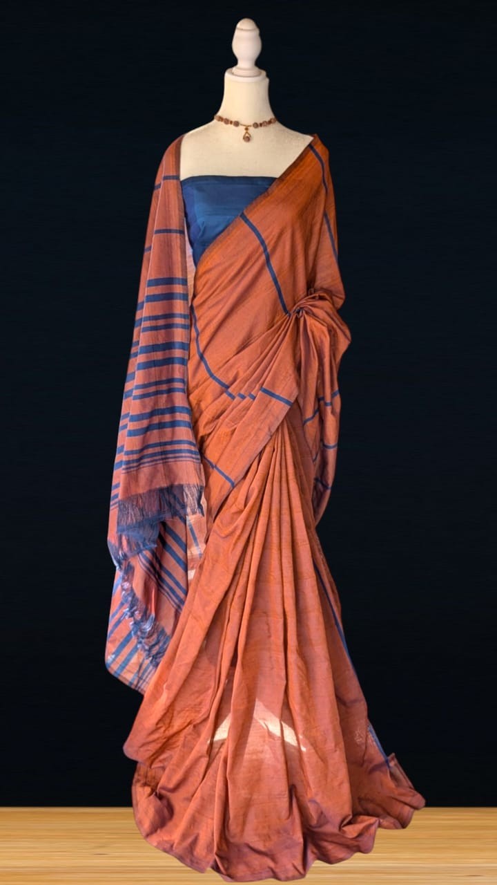 Cotton Polyester Mixed Handloom Saree
