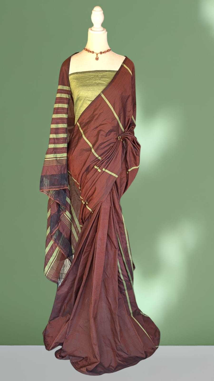 Cotton Polyester Mixed Handloom Saree
