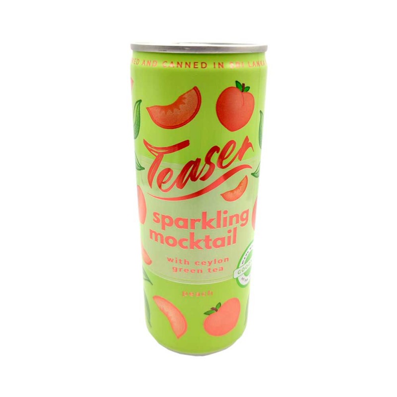 Teaser Sparkling Mocktail Peach - With Green Tea 250ml