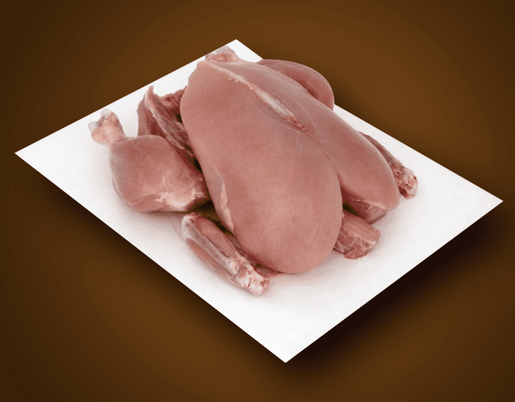 WHOLE CHICKEN SKINLESS 1.3 KG