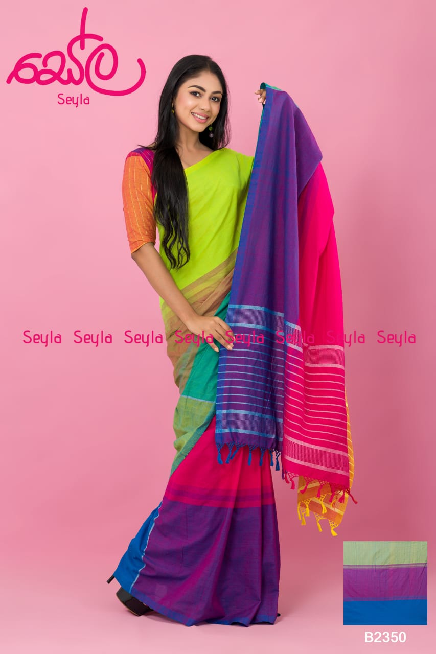 MULTICOLORED HANDLOOM SAREE