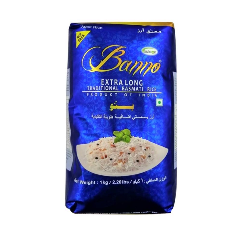 Banno Basmati Extra Long Rice 1kg