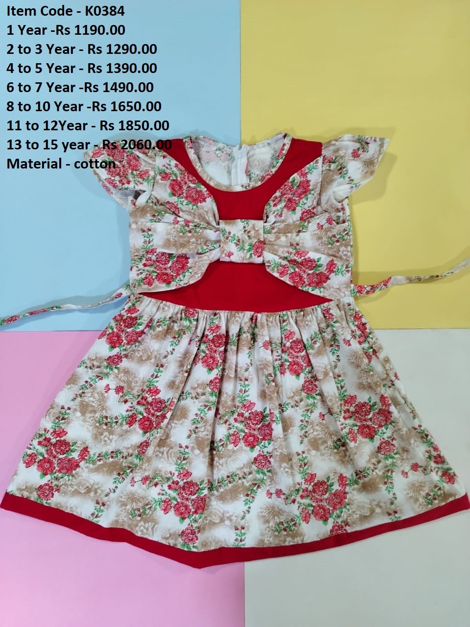 Kids Cotton Frock (K384)