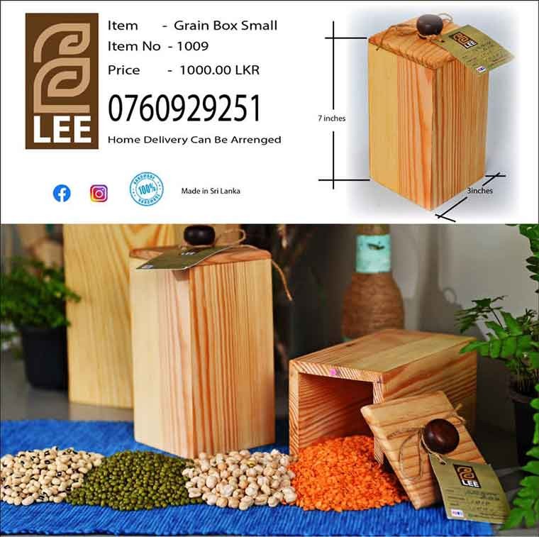 Wooden Grain Box Small