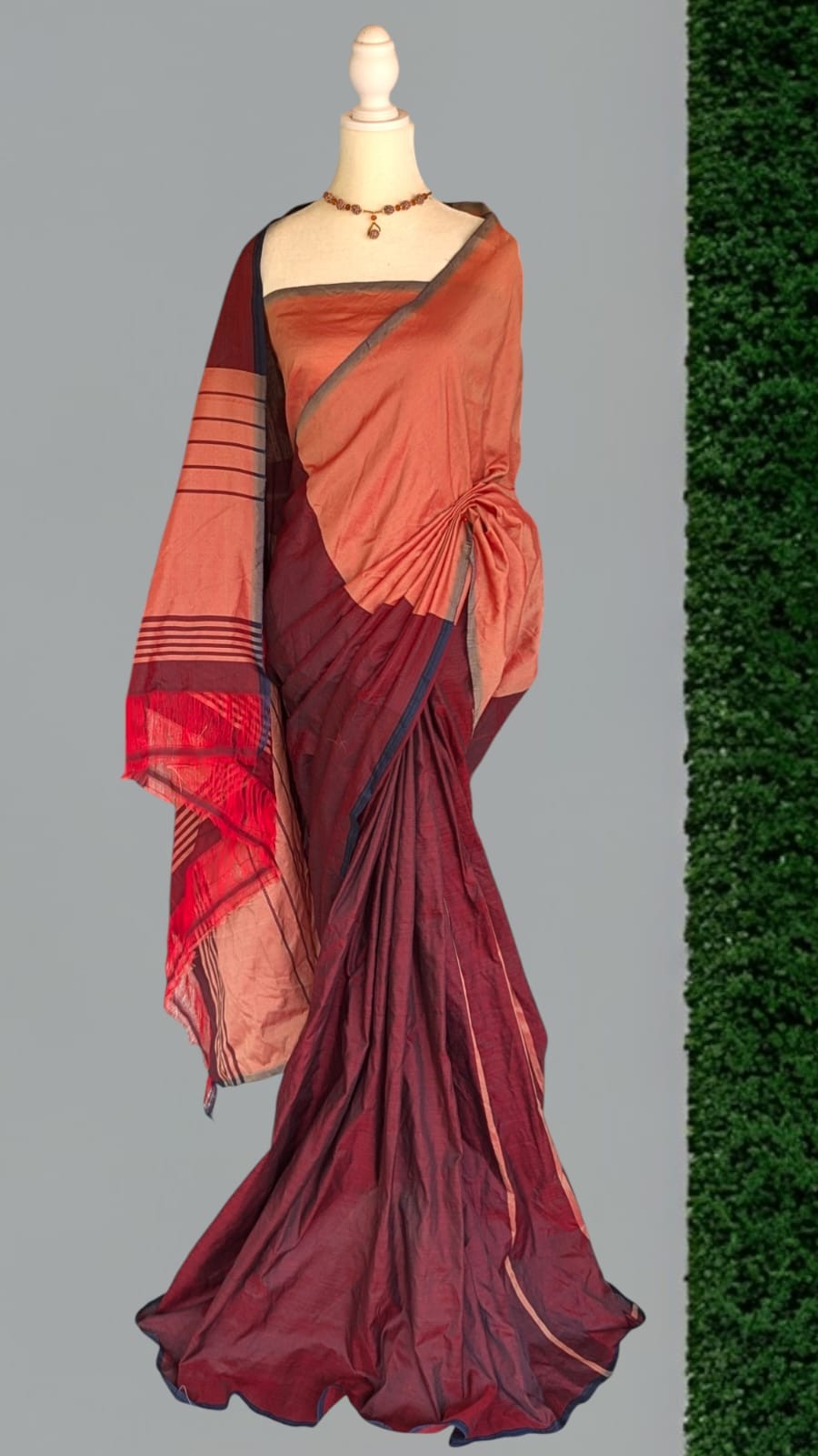 Cotton Polyester Mixed Handloom Saree
