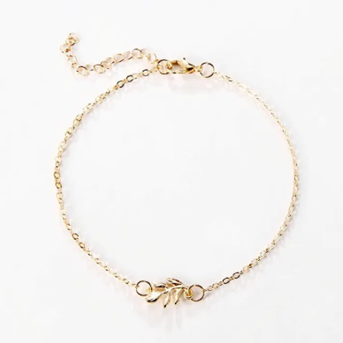 Trendy New Design Sexy Beach Style Chain Anklets for Women Fashion Vintage Gold Color Leaves Accessory Foot Ornament Jewelry.