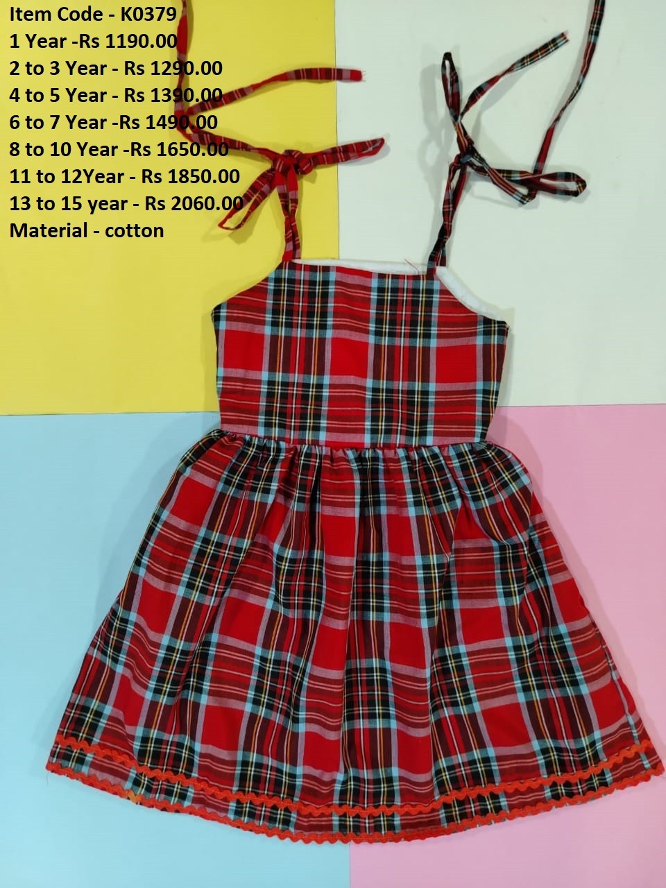 Kids Cotton Frock (K379)