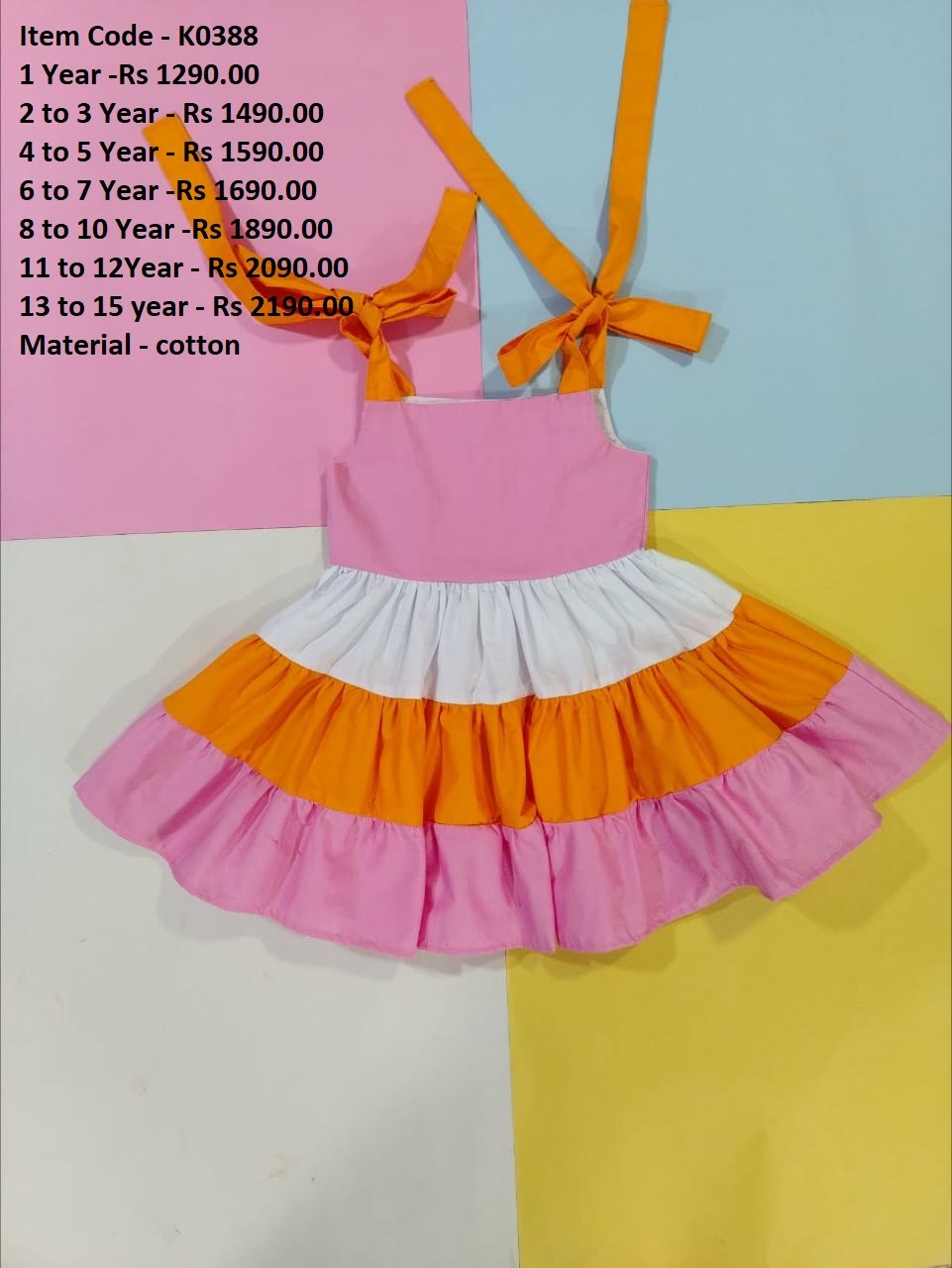 Kids Cotton Frock (K388)