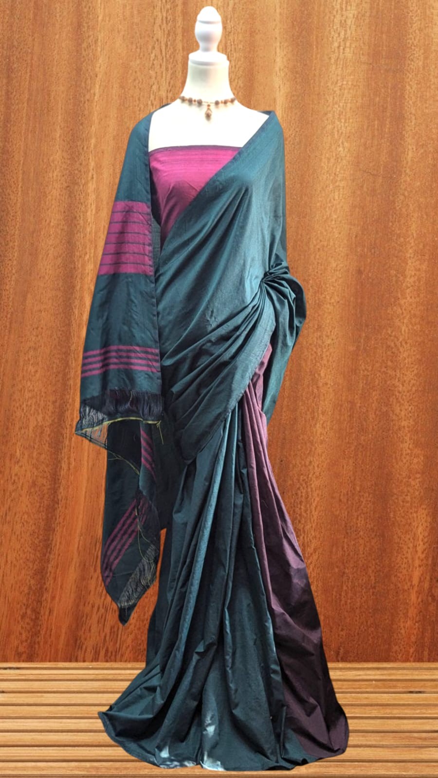 Cotton Polyester Mixed Handloom Saree
