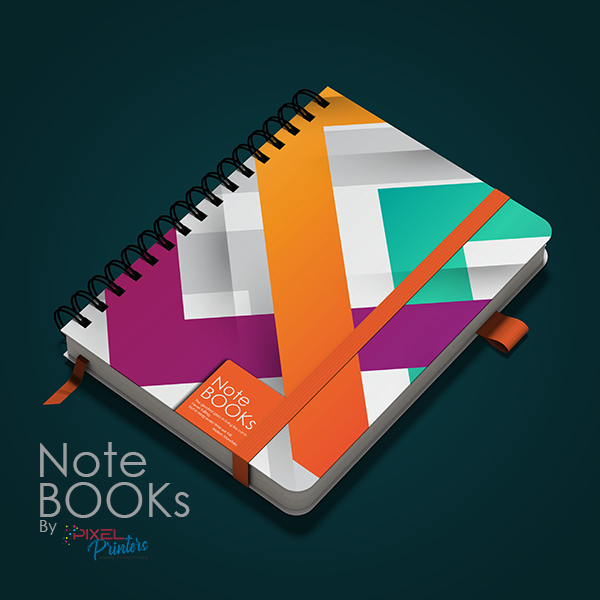 A5 Spiral Bound Notebooks – Compact, Durable & Custom Printed (Notebook design NB00454)
