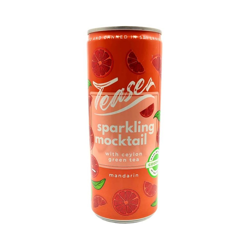 Teaser Sparkling Mocktail Mandarin - With Green Tea 250ml