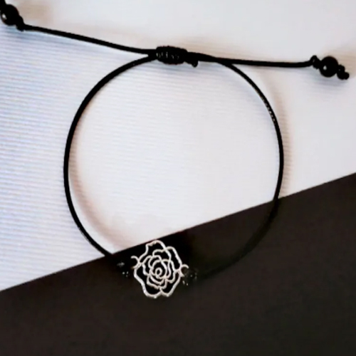Adjustable Rose Flower Bracelets for Women Girls