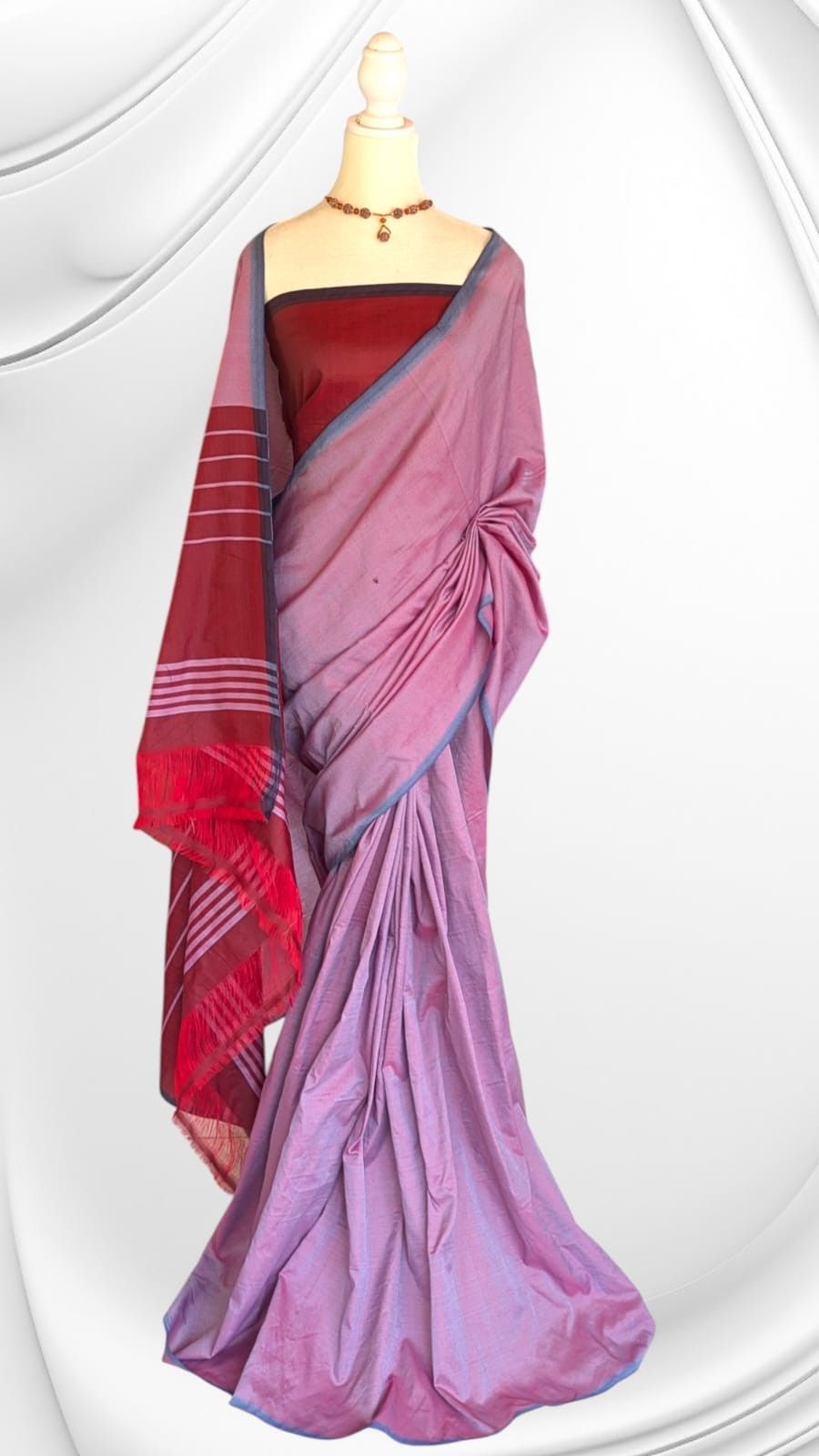 Cotton Polyester Mixed Handloom Saree
