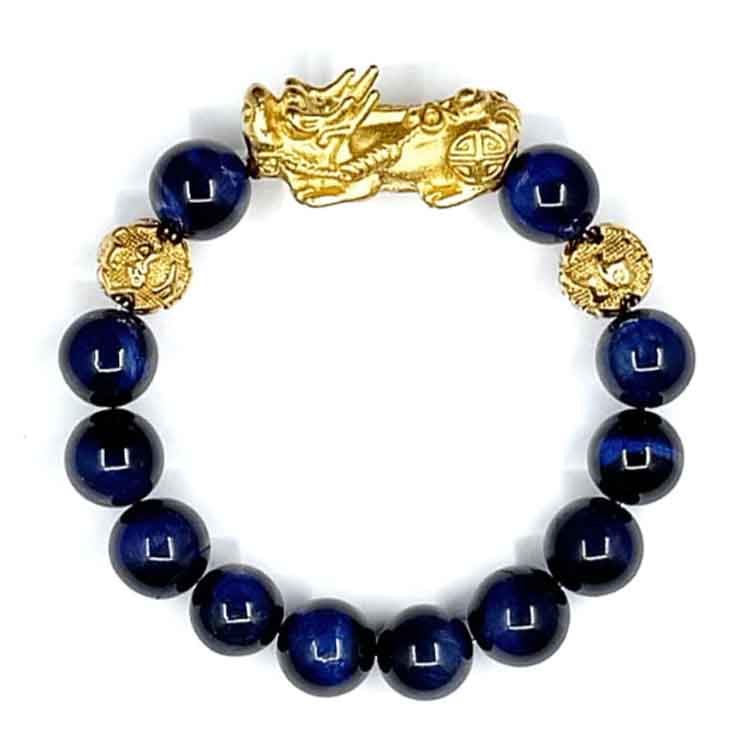 BLUE TIGER EYE FENGSHUI PIXUI BRACELET