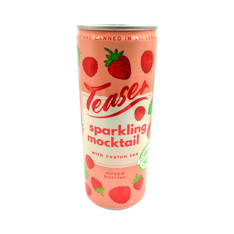 Teaser Sparkling Mocktail Mixed Berries - With Ceylon Tea 250ml