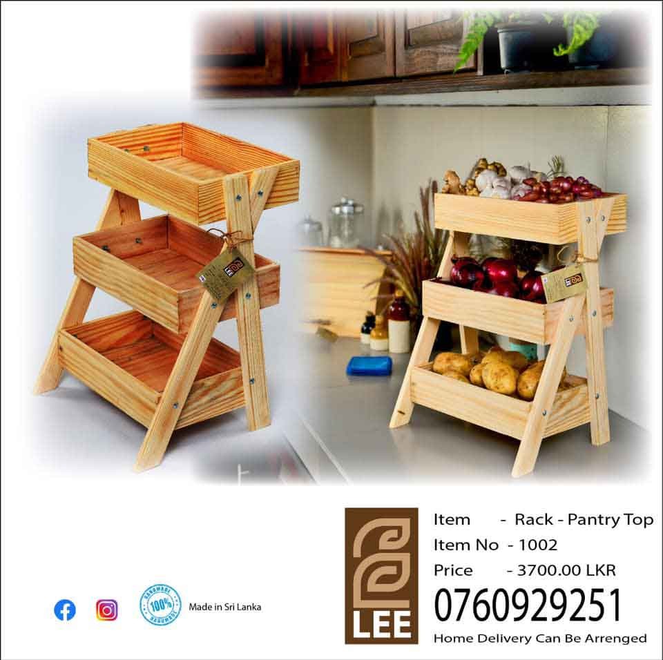 Wooden Pantry Top Rack