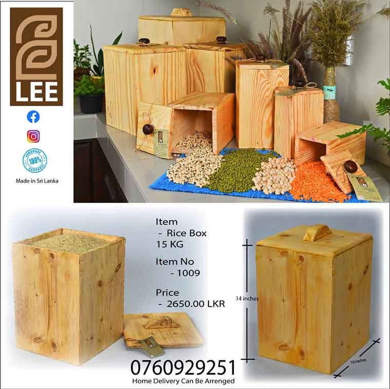 Wooden Rice Box - 15kg