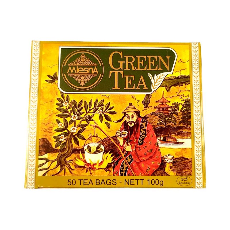 Mlesna Green Tea 100g (50 Tea Bags)