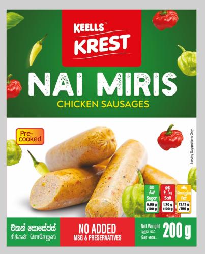 Keells Krest Nai Miris sausages 200g