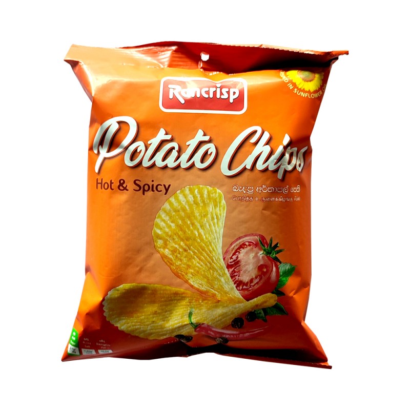 Rancrisp Hot & Spicy Potato Chips 60g