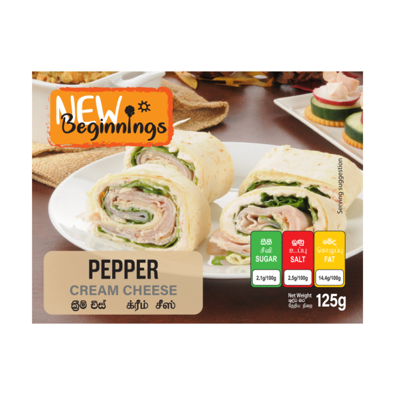 New Beginnings Pepper Cream Cheese 125g