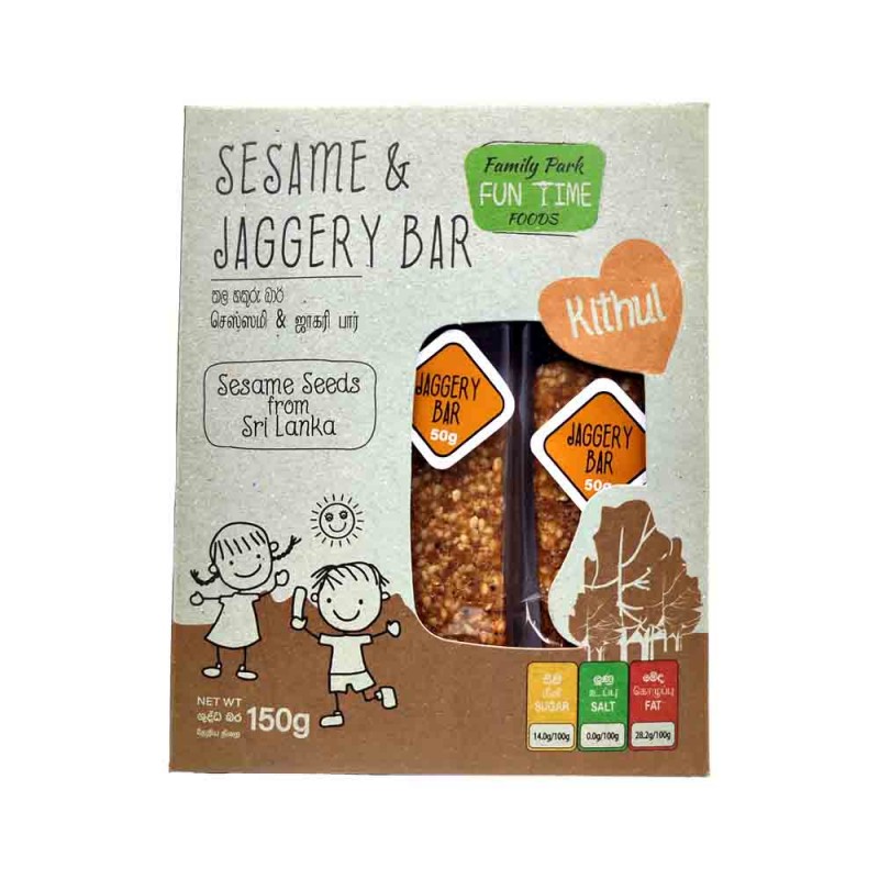 Family Park Fun Tim Foods Sesame & Jaggery Bar 150g