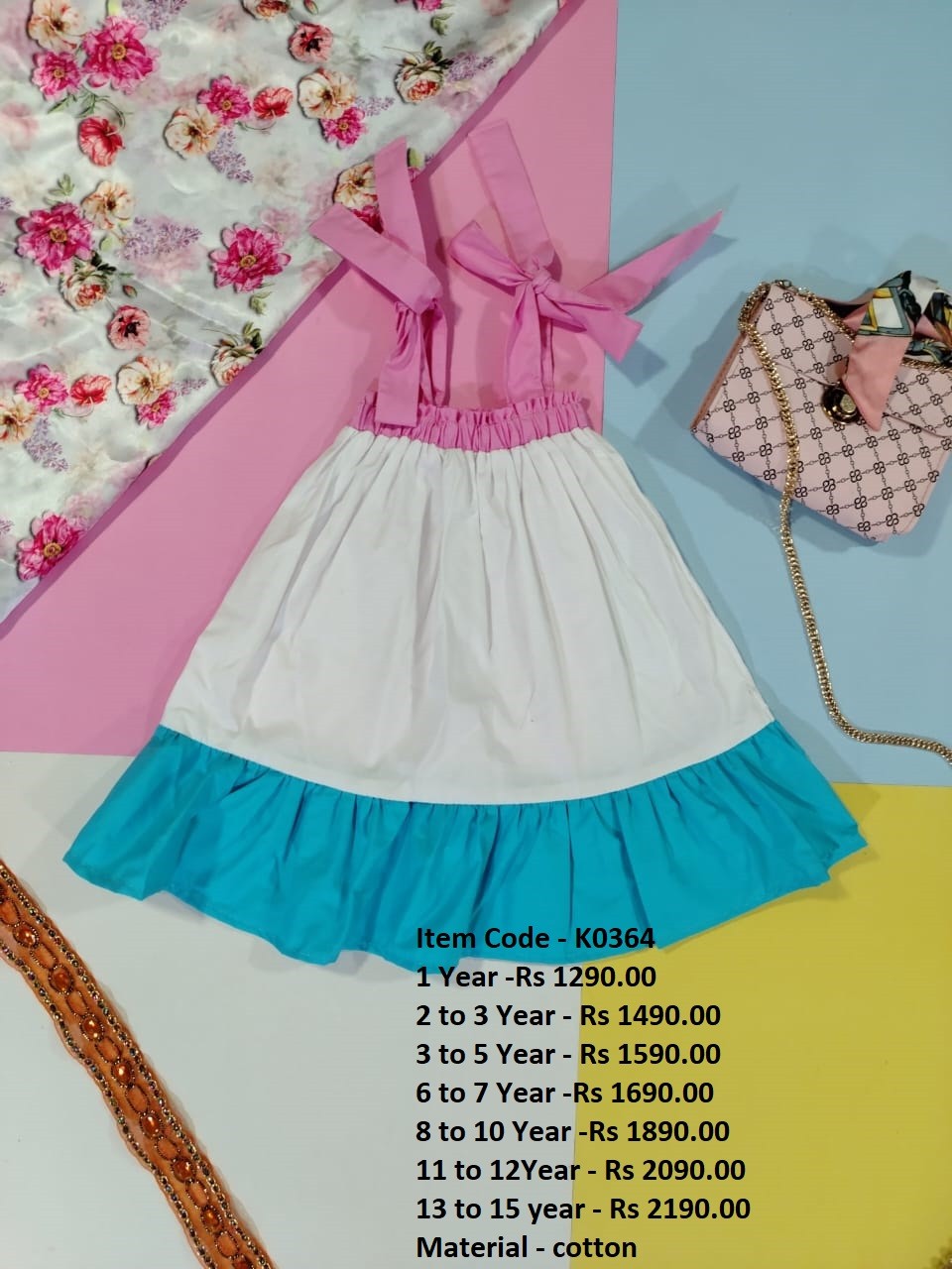 Kids Cotton Frock [K0364]