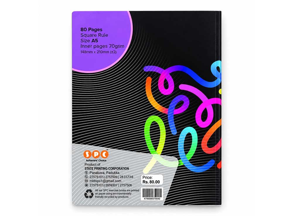 View SPC A5 Exercise Book – 80 Pages, Square Ruled image
