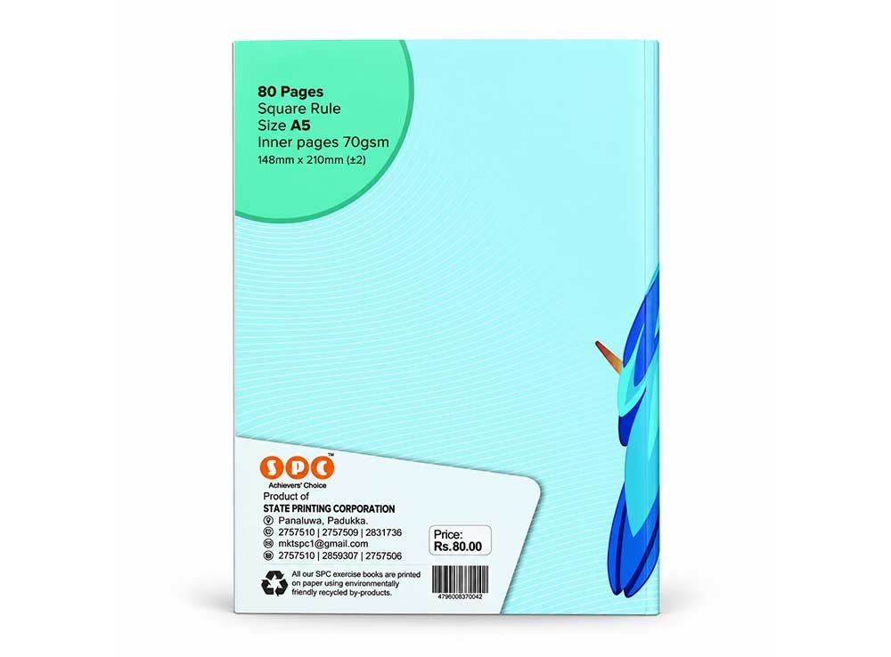 View SPC A5 Exercise Book – 80 Pages, Square Ruled image