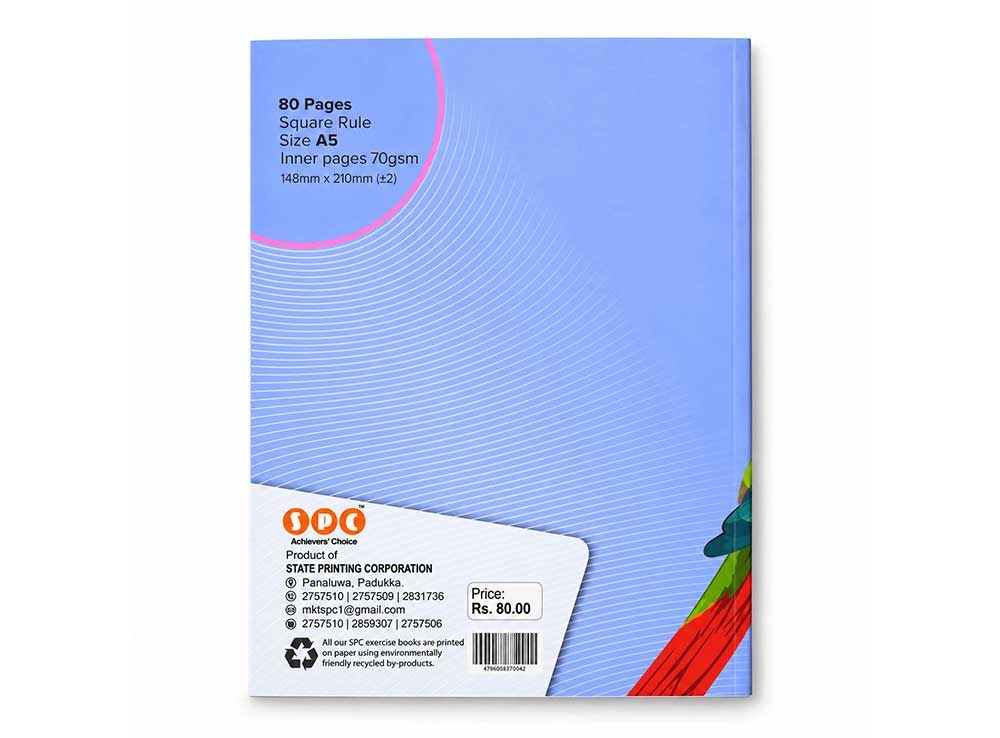 View SPC A5 Exercise Book – 80 Pages, Square Ruled image