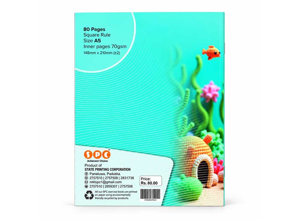 View SPC A5 Exercise Book – 80 Pages, Square Ruled image