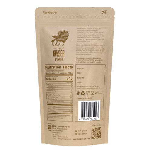 View Pepe Ceylon 100% Natural Ginger Powder - 100g image