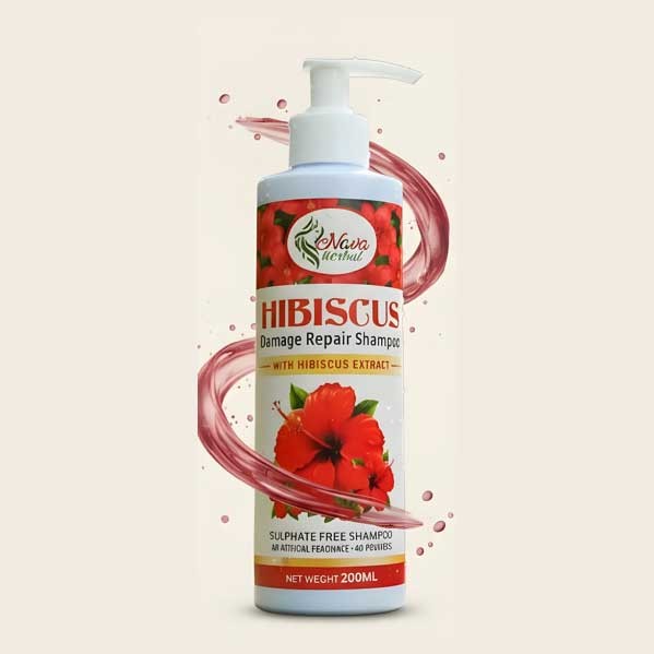 Nava Herbal Hibiscus Shampoo – Natural Hair Nourishing & Strengthening Formula -200ml