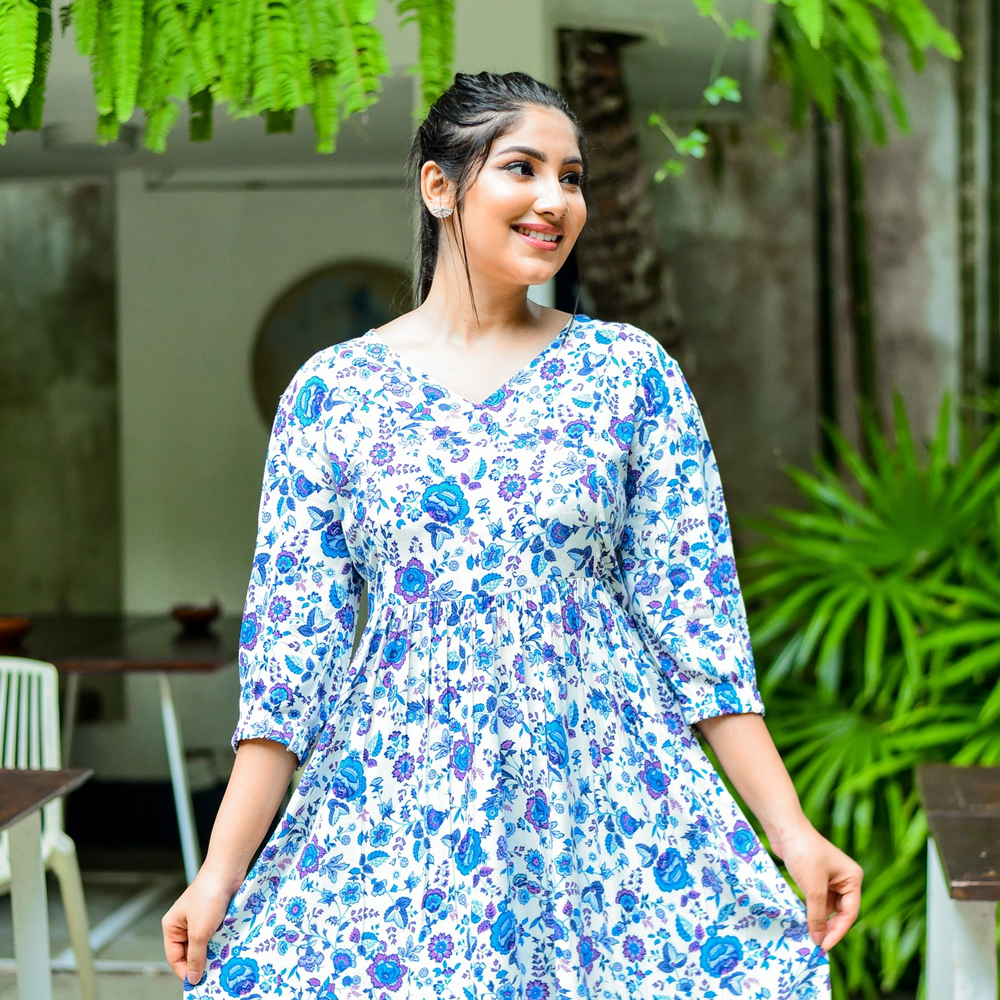Floral Short Dress CF - 10071