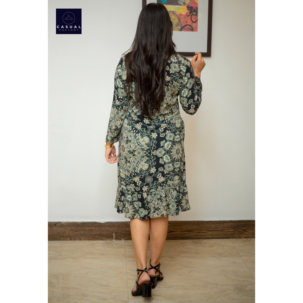 View Black Frilled Short Dress  CF 100165 image