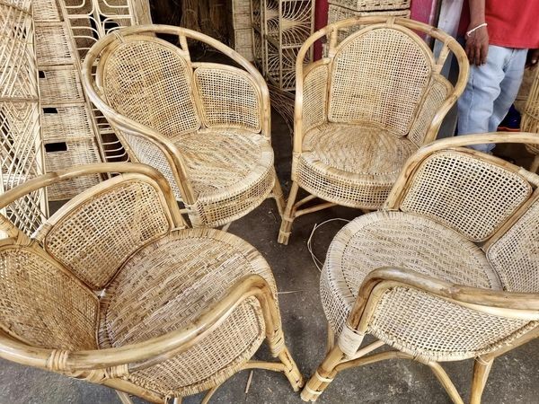 Cane Chair Set