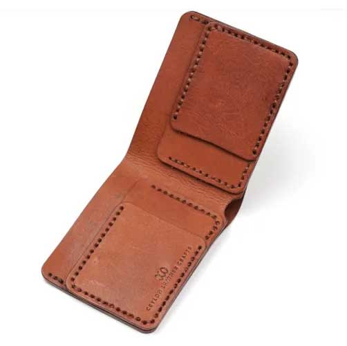 View BiFold Wallet No.02 - Brown Veg Leather image