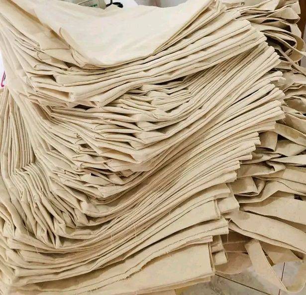 View Printed Tote Bags – Customizable, Fashionable & Eco-Friendly | Cotton Fabric Lace Design image