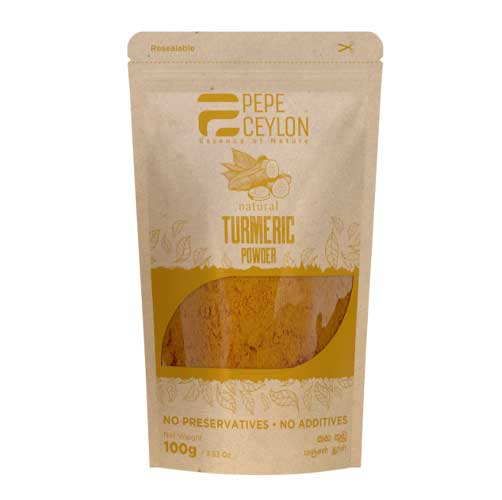 Pepe Ceylon 100% Natural Turmeric Powder - 100g