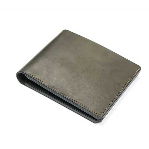 View Modern Bifold Wallet No.04 Green and Brown image