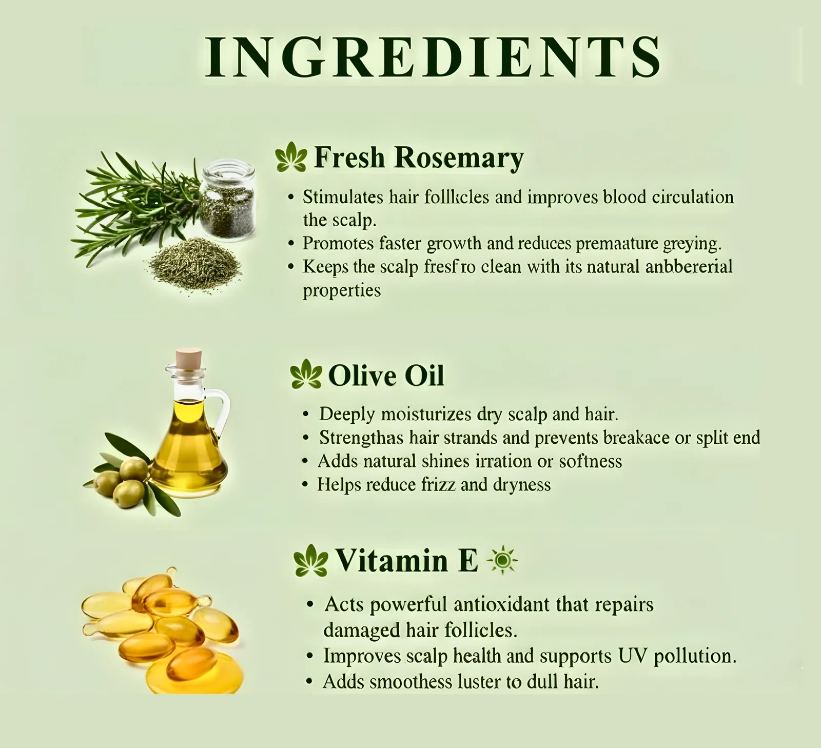 View Nava Herbal Rosemary Hair Serum 30ml – Herbal Hair Strengthening & Growth Serum image