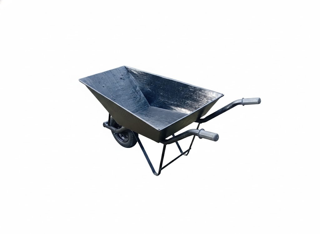 View Industrial Heavy Duty Steel Wheelbarrow – 100kg Load Capacity – Reinforced Frame image