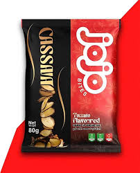 JoJo Bites Cassava Tomato Flavoured 80G